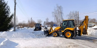 Очистка тротуаров от снега - Вадский муниципальный округ